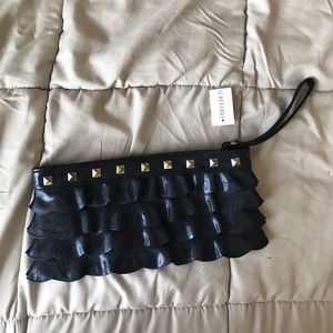 F21 Black Wristlet Clutch